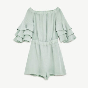 Off-the-shoulder playsuit